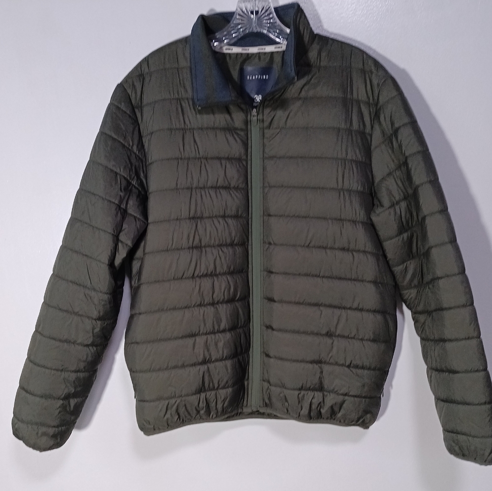 Scappino Essentials 38 edition Quilted Padded Jacket in Pine Green Size M
